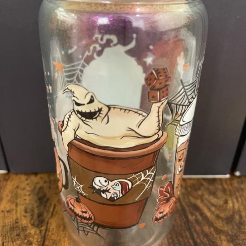 NIGHTMARE BEFORE CHIRSTMAS SWEET DRINKS GLASS TUMBLER 16oz